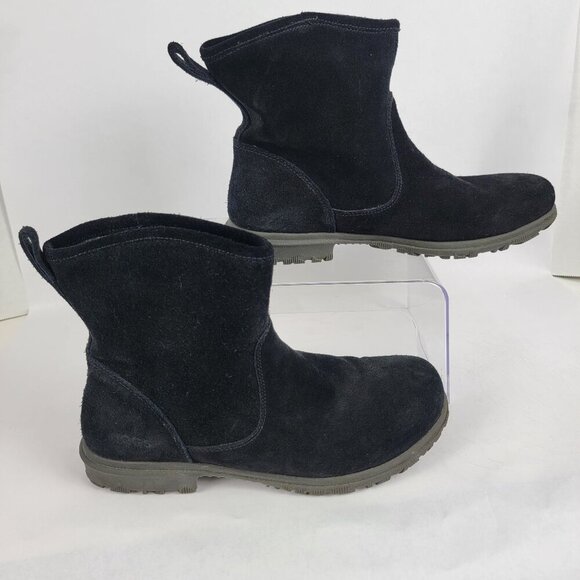 Bogs Womens 9 Waterproof Durafresh Black Pull On Ankle Bootie Rain Boots Comfort - Picture 1 of 13